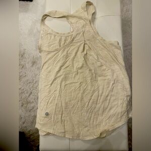 Beige Lululemon cotton tank
